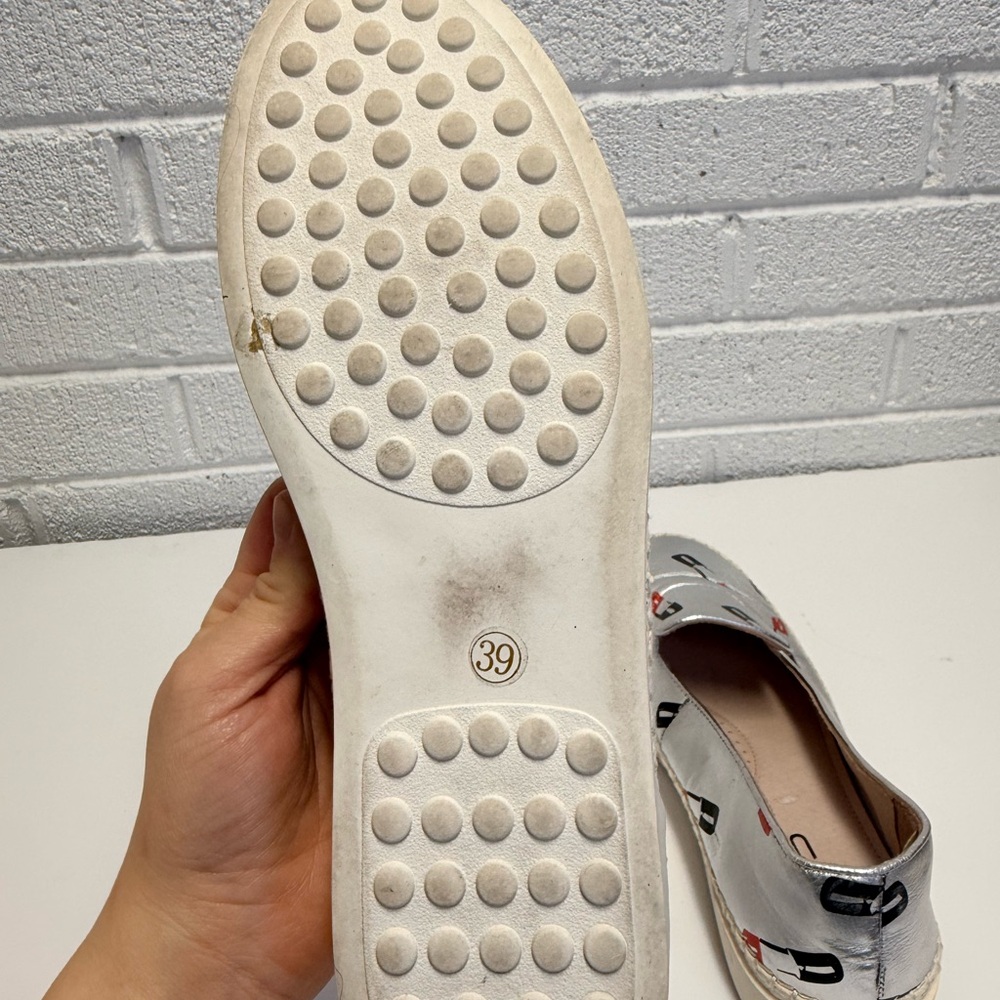Silver Espadrille Slip-On Sneakers LipStick Metallic - Picture 11 of 11